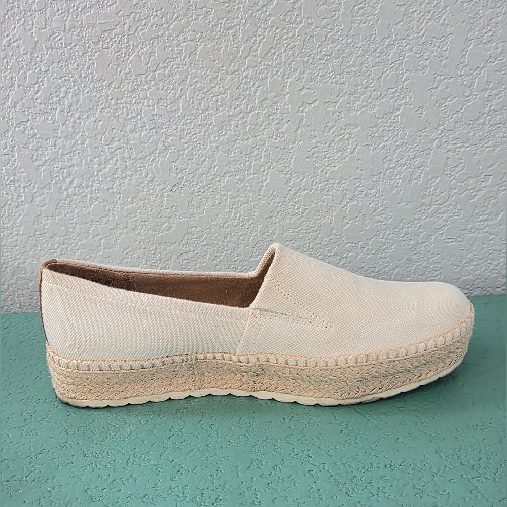 Dr. Scholl’s Sunray Espadrille Platform Slip On Sneakers Cream Women’s 8.5 - Picture 8 of 12
